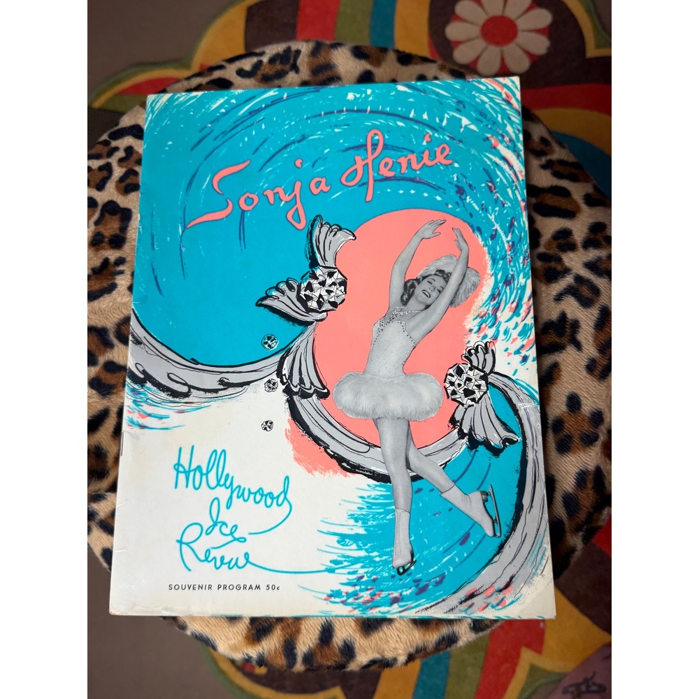 Vintage 1949 Sonja Henie Hollywood Ice Revue Souvenir Program Figure Skating